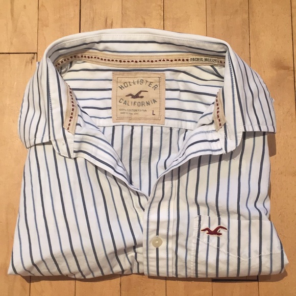 Hollister Other - Hollister Blue-Stripe Button-Down